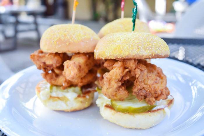 fried chicken sliders