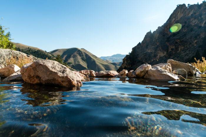 mountain hot spring