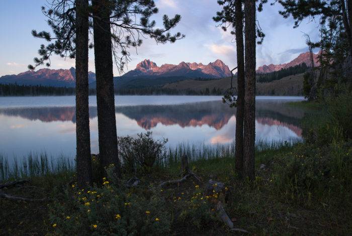 lake at sunrise