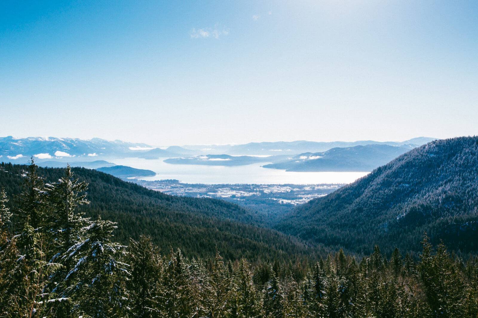 Scenic View of Lake Pend Oreille, Schweitzer Mountain Resort, Sandpoint