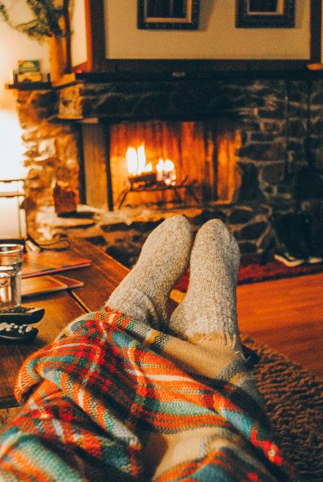 feet by the fire