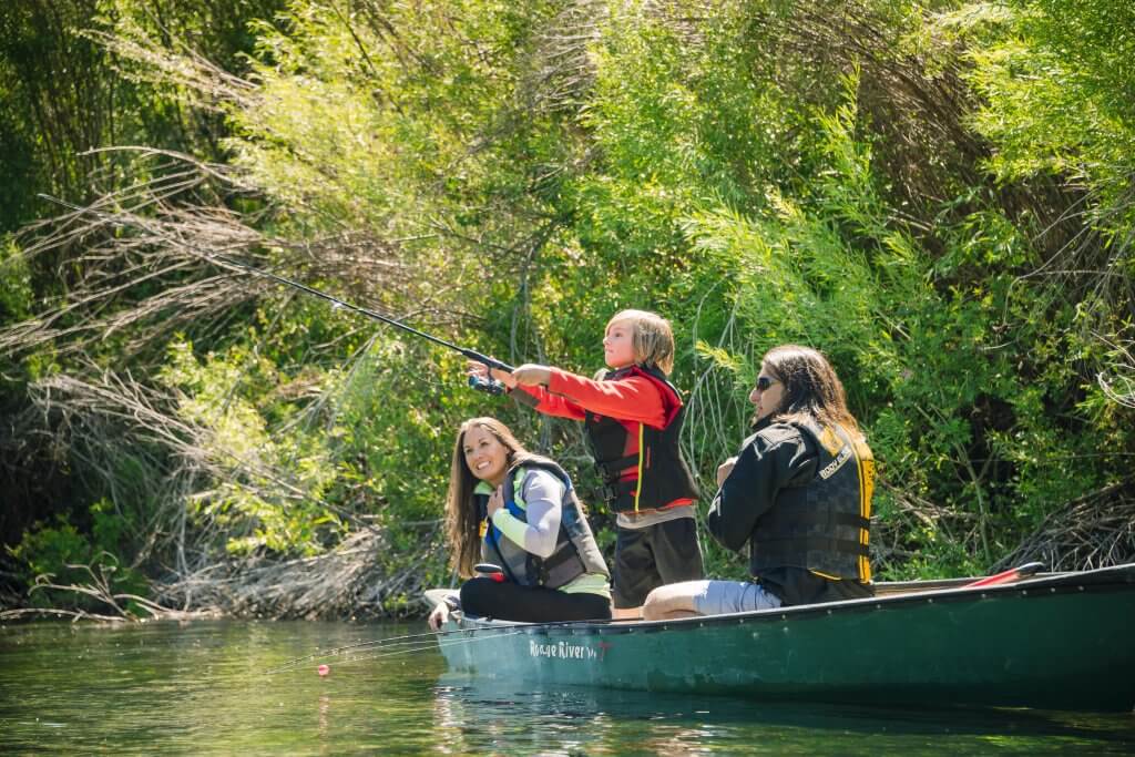 Fishing at Thousand Springs.