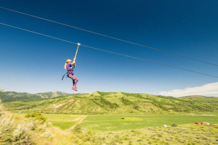 Ziplining at Lava Zipline Adventures.