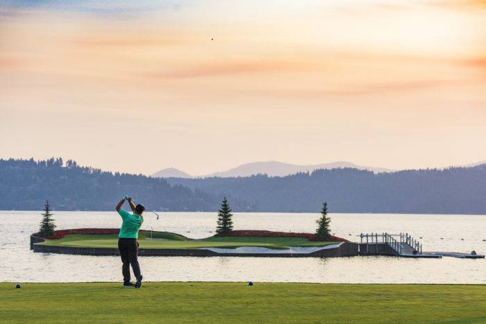 Golfing, Coeur d'Alene Golf Resort, Coeur d'Alene. Photo Credit: Idaho Tourism