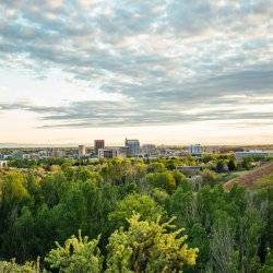 Overlooking downtown Boise from the Ridge to Rivers Trail System.