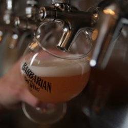 beer glass being filled up