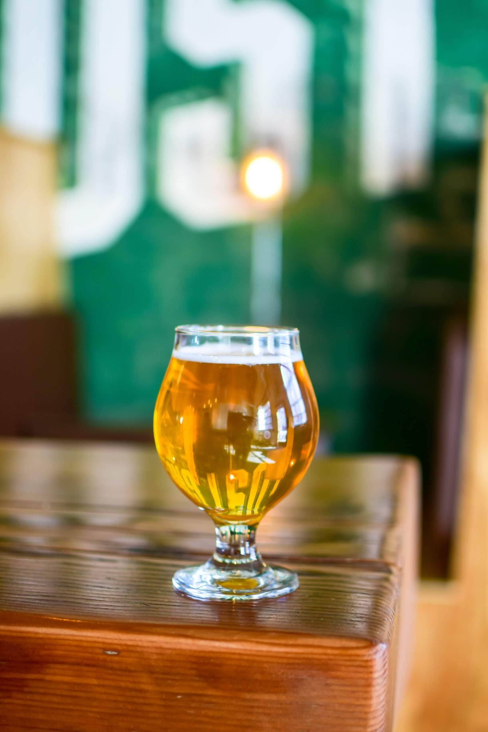 A pint of beer at Lost Grove Brewing.