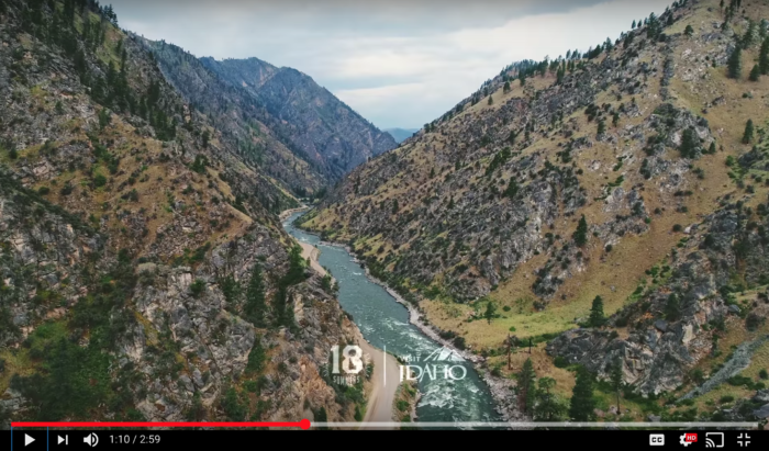 Rafting on the Salmon River in the summer.