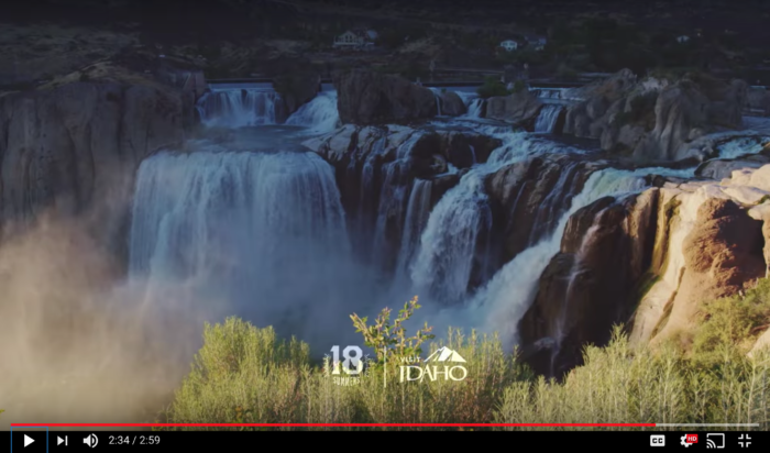 Shoshone Falls viewing deck in Twin Falls.