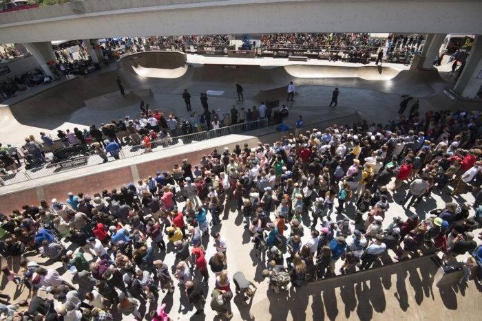 crowd at the x games 