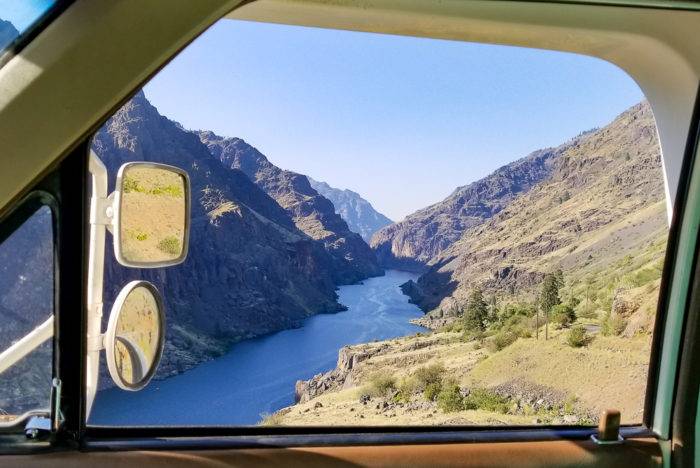 view of river canyon