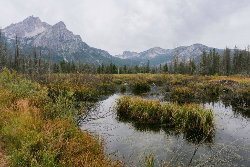 river with mountains