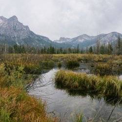 river with mountains