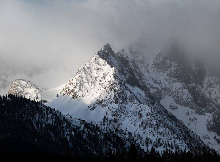 snow covered mountain