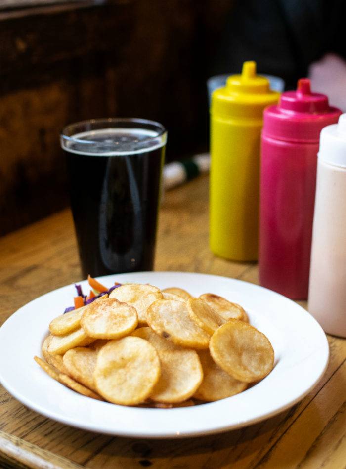 fried food and beer