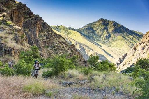 hikers in a deep canyon