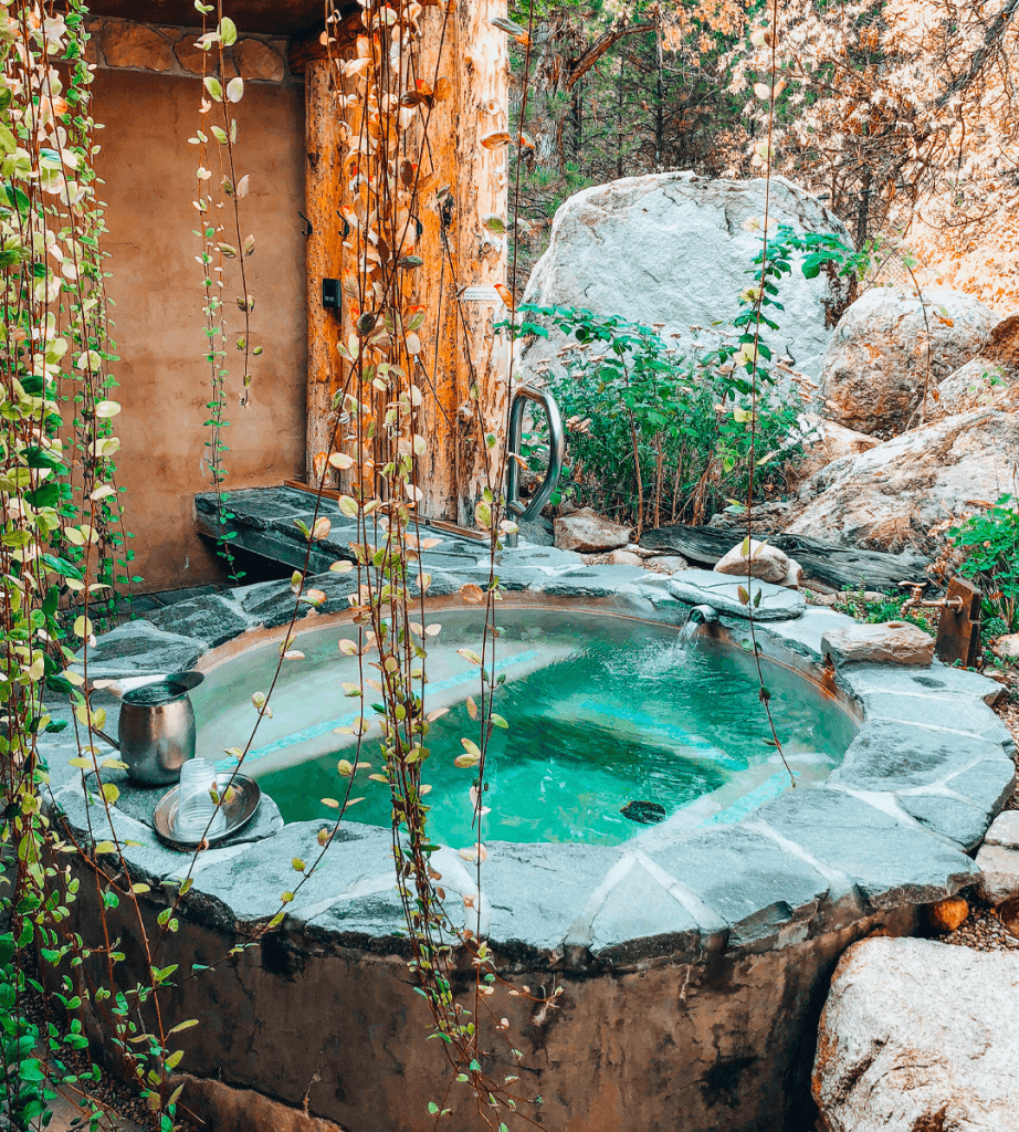 private hot pool at The Springs