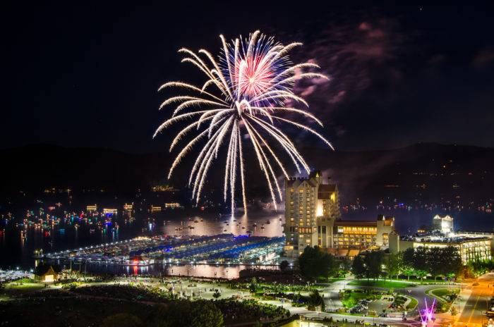 FIREWORKS AT COEUR D'ALENE