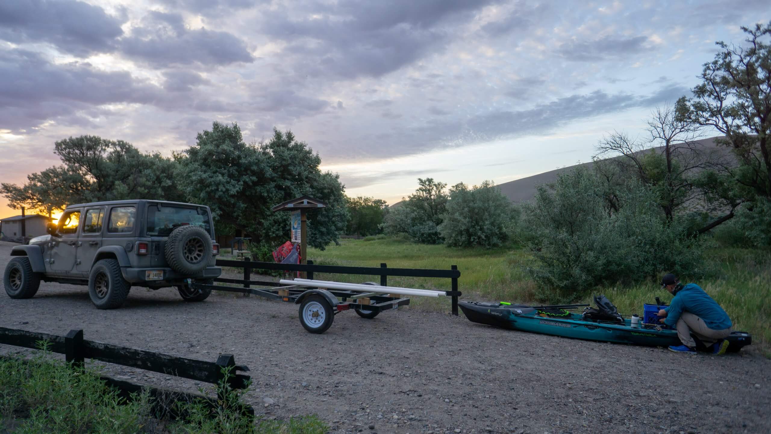 bruneau dunes fishing with kayak