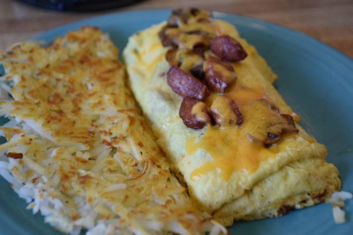 hashbrowns and burrito