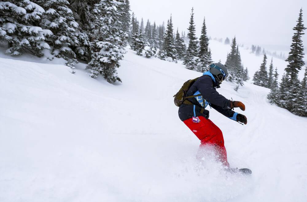 skier at pomerelle