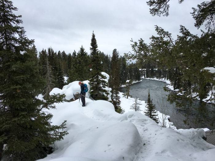 woman nordic skiing