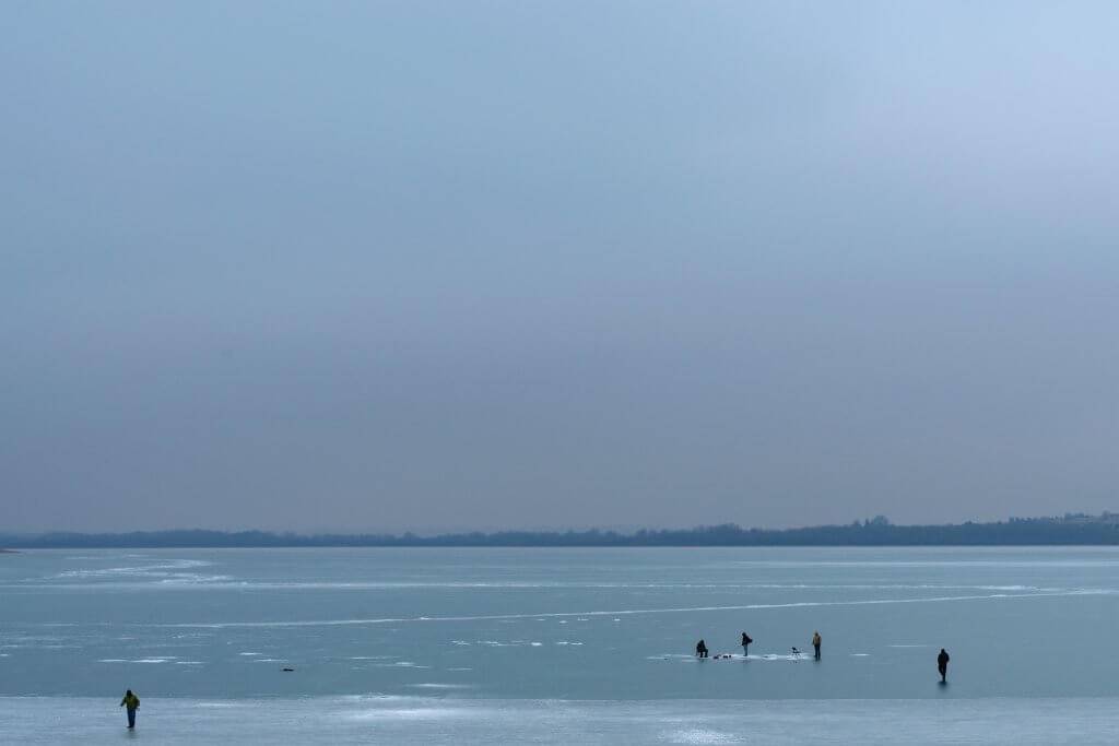 A dreary day over Lake Lowell.