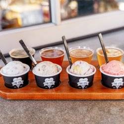 beer paired with ice cream at the stil