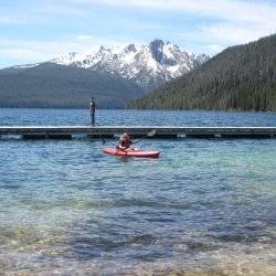 Kayaking at Redfish Lake