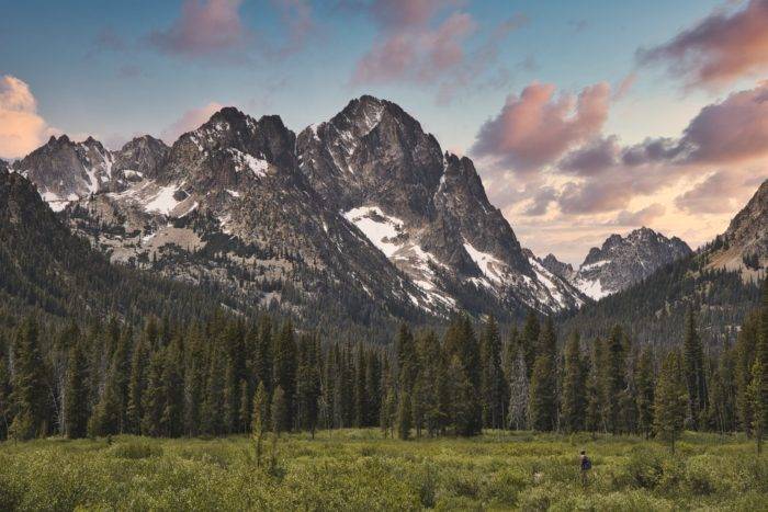 rugged sawtooth mountains