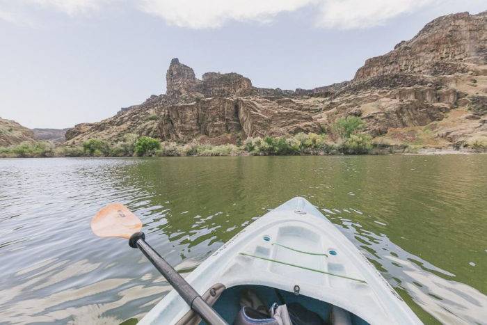 paddleboard on river