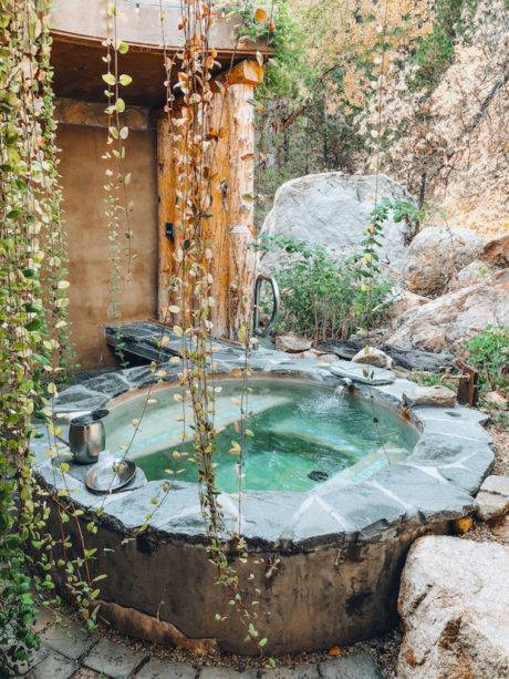 private hot pool at The Springs