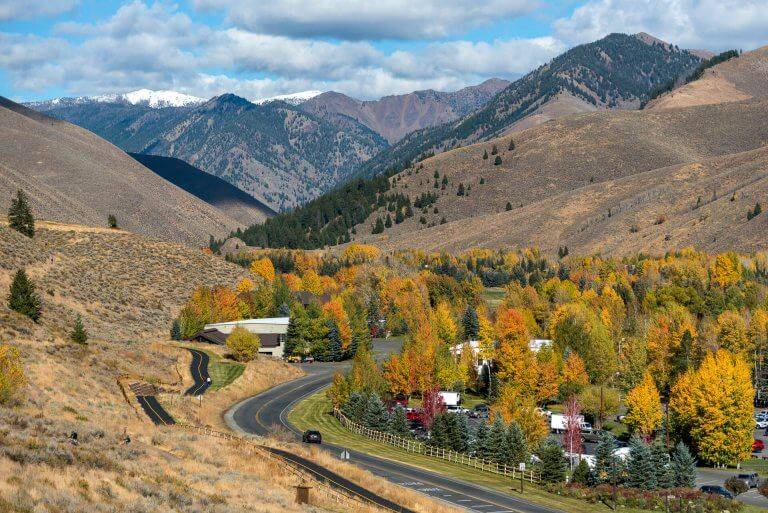 fall colors in sun valley