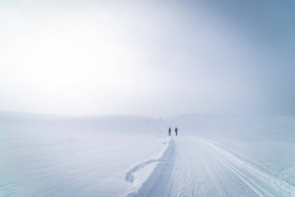 people cross country skiing at McCall's Activity Barn