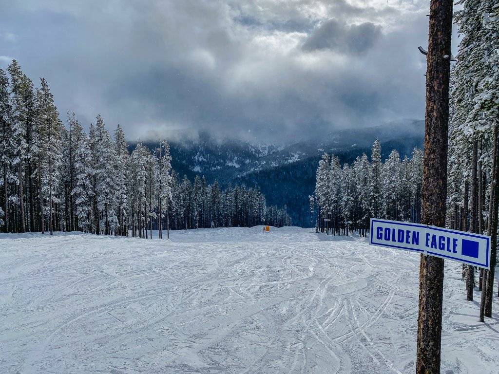 ski run at lookout pass