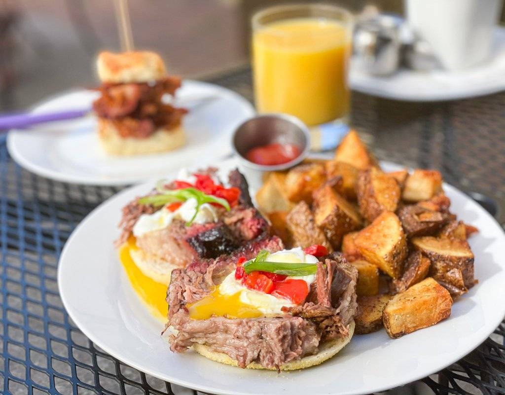 brisket breakfast sandwich