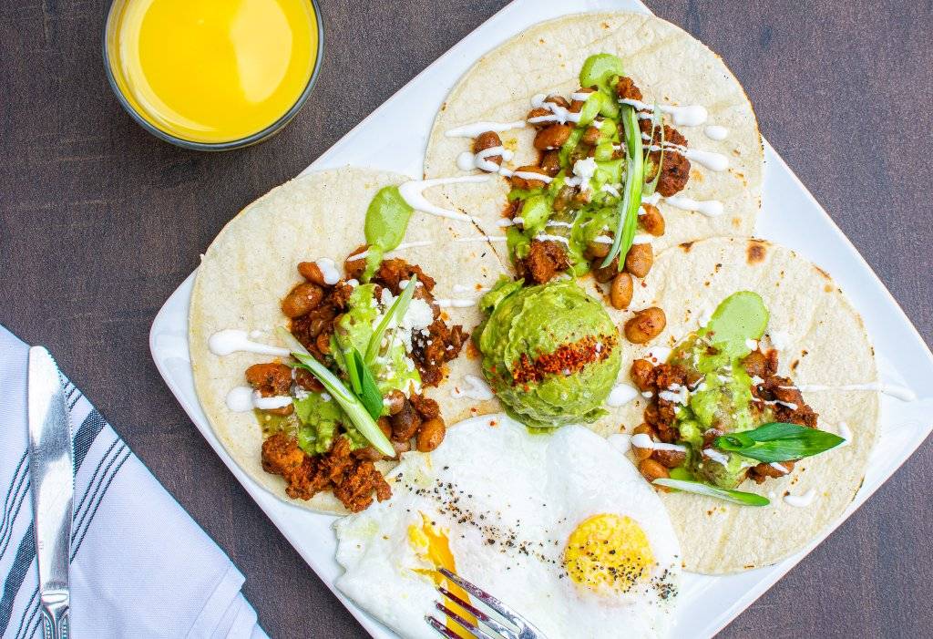 Huevos Rancheros on a plate