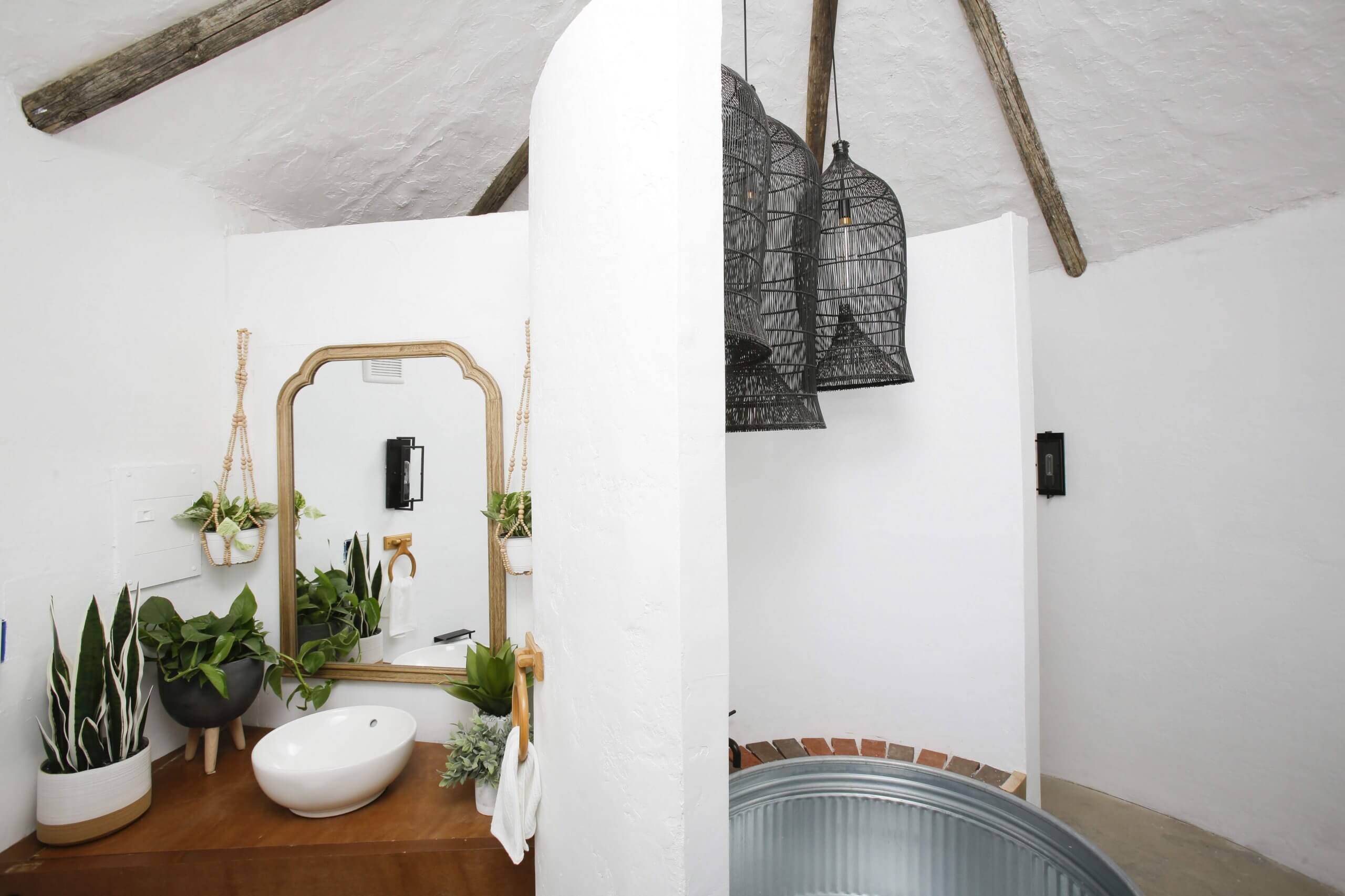 A view of the spa silo for a bathtub soak at the Big Idaho Potato Hotel.