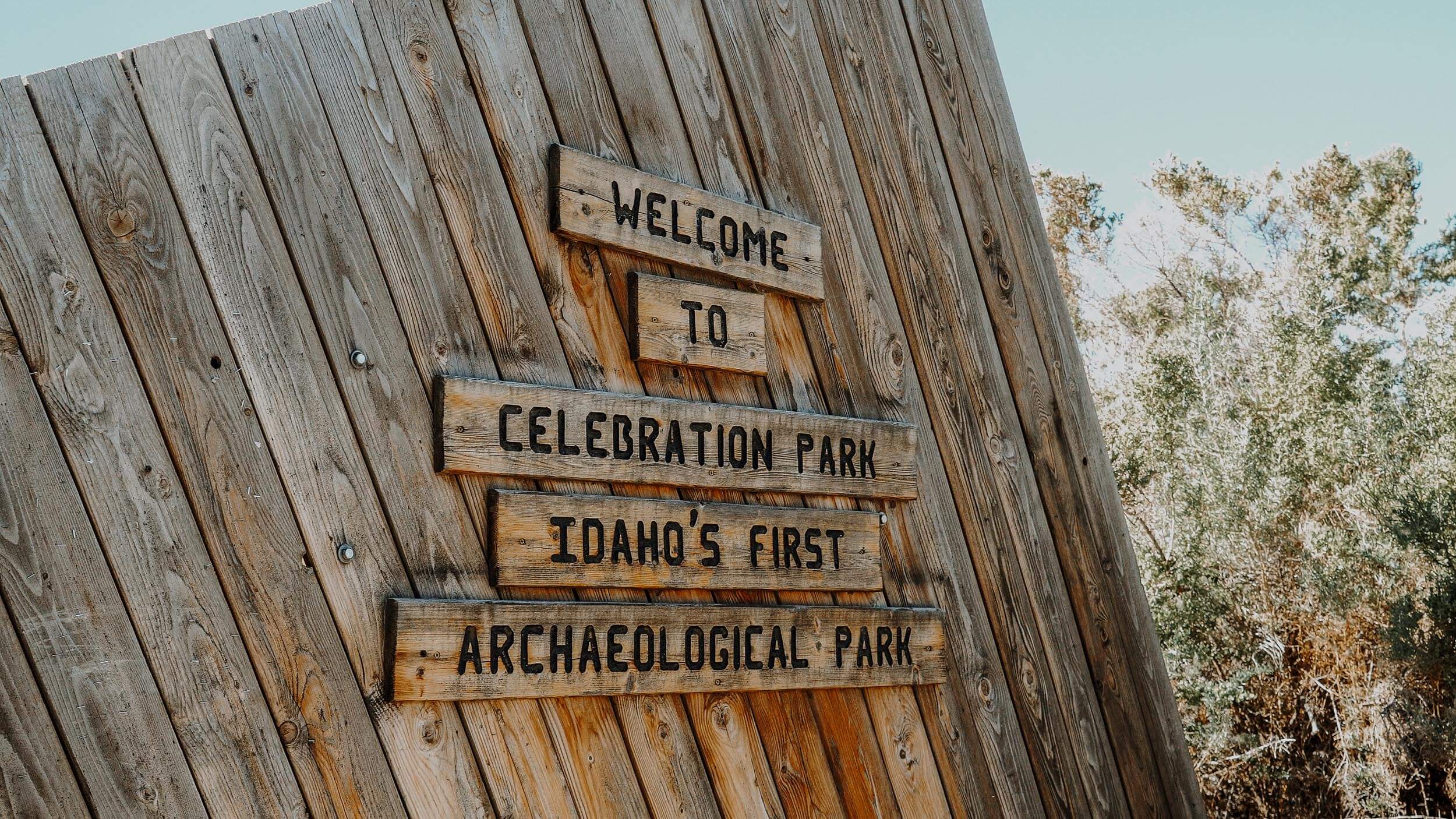 welcome sign for celebration park