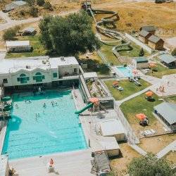 aerial view of Downata Hot Springs