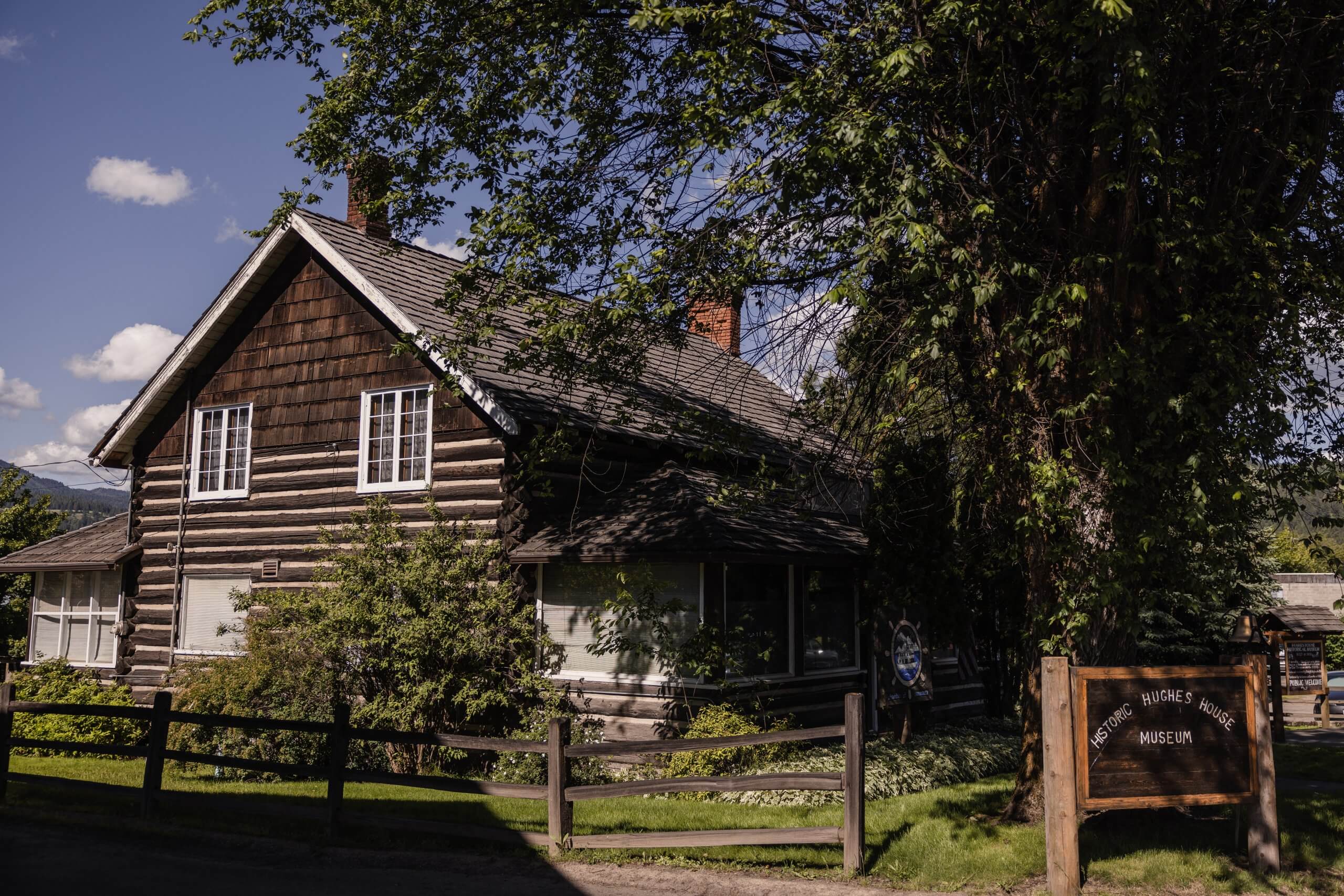 The exterior of the Historic Hughes House Museum.