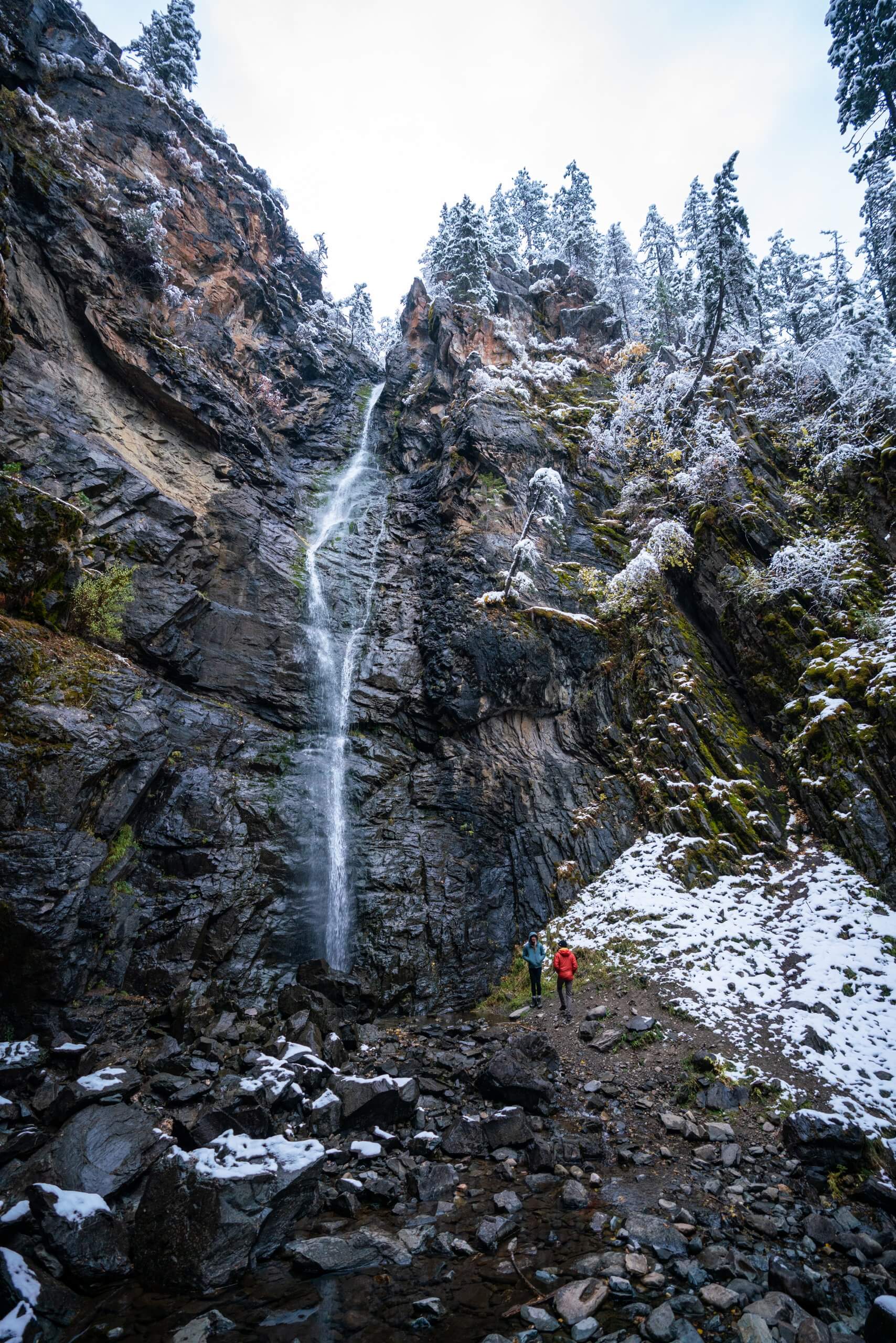 View from below Copper Falls near Bonners Ferry.