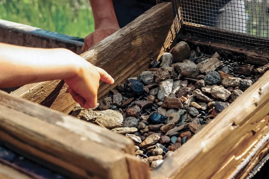 Digging for Star Garnets With Kids