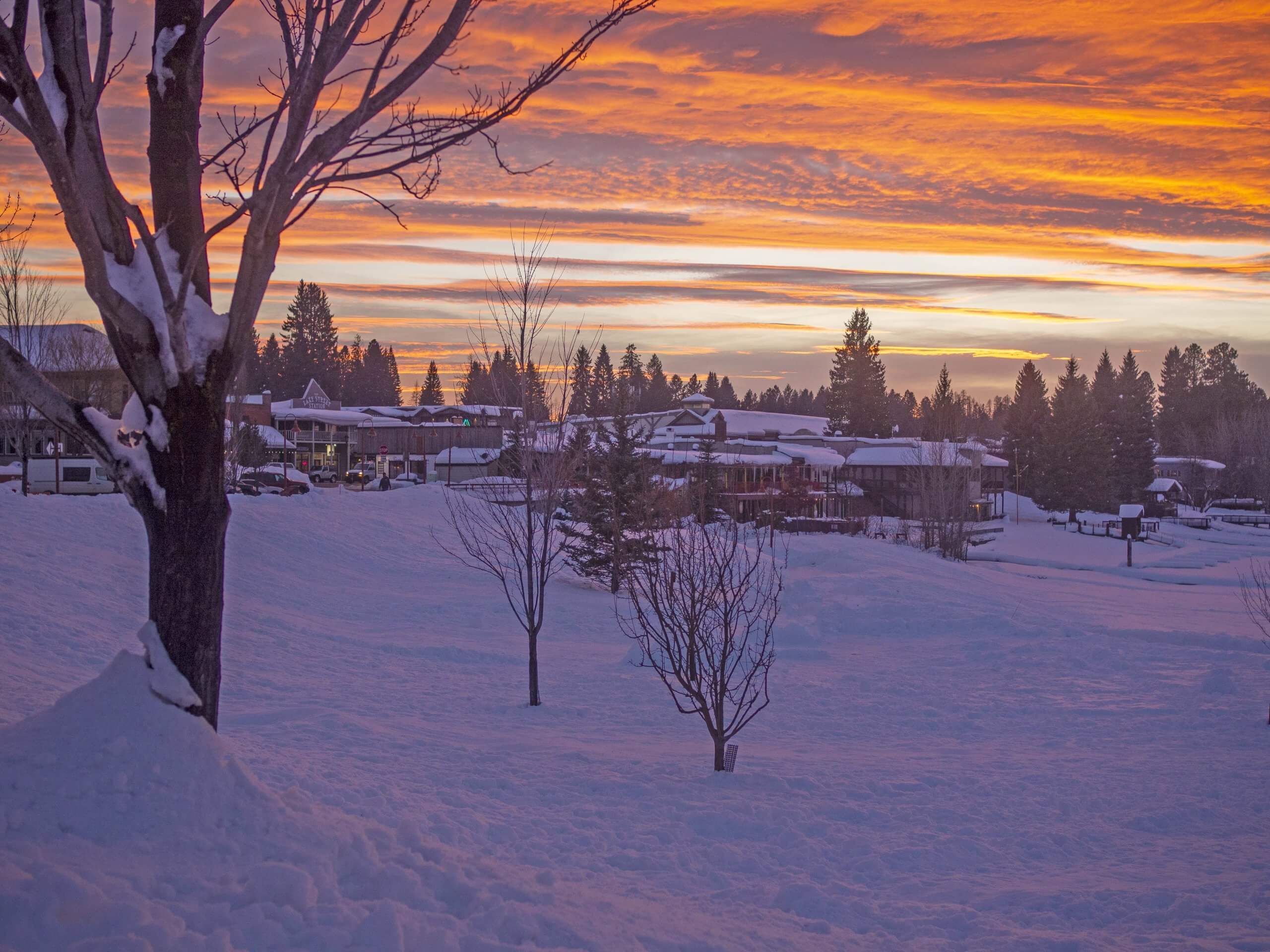 Sunset over McCall Idaho