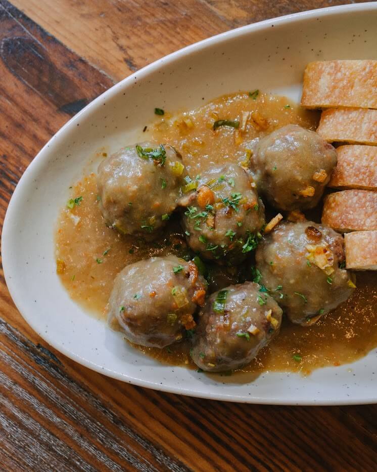 Meatballs en salsa espanola, a dish at Ansots in Boise. 