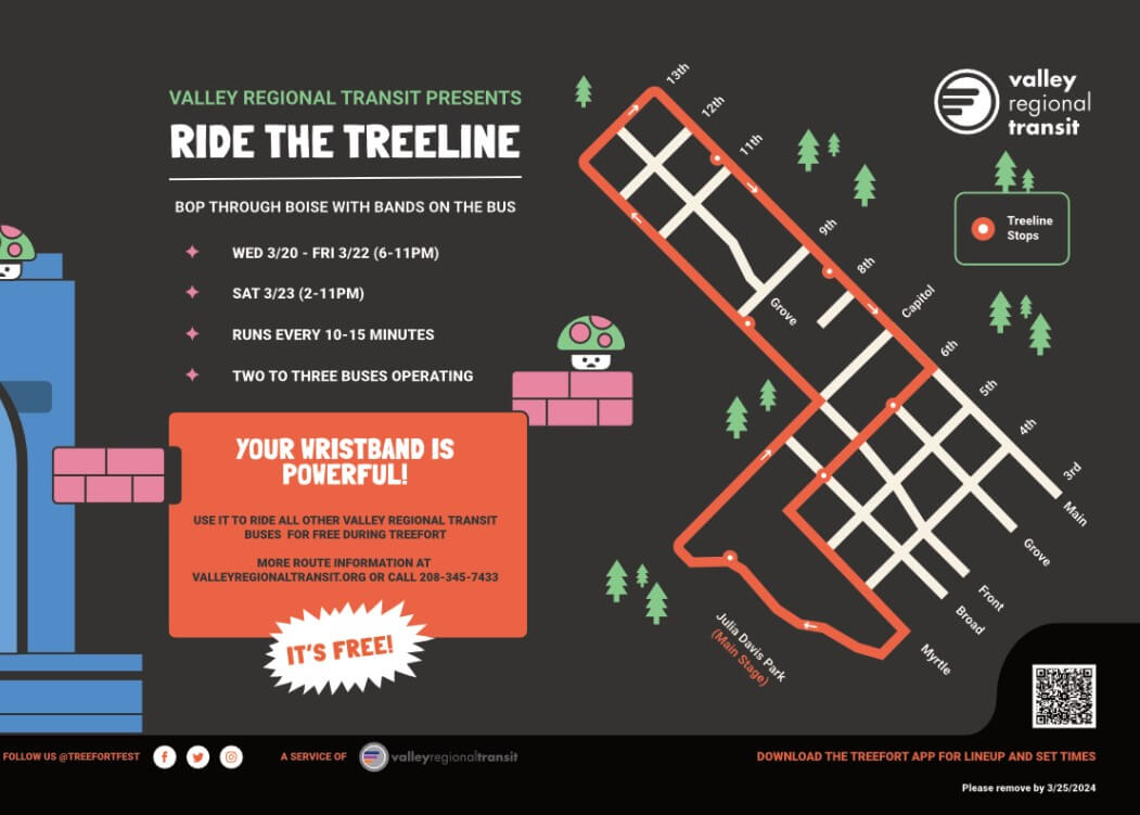 Treefort bus route.