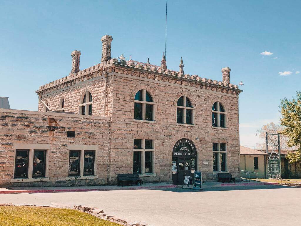 Exterior of the Old Idaho Penitentiary. 