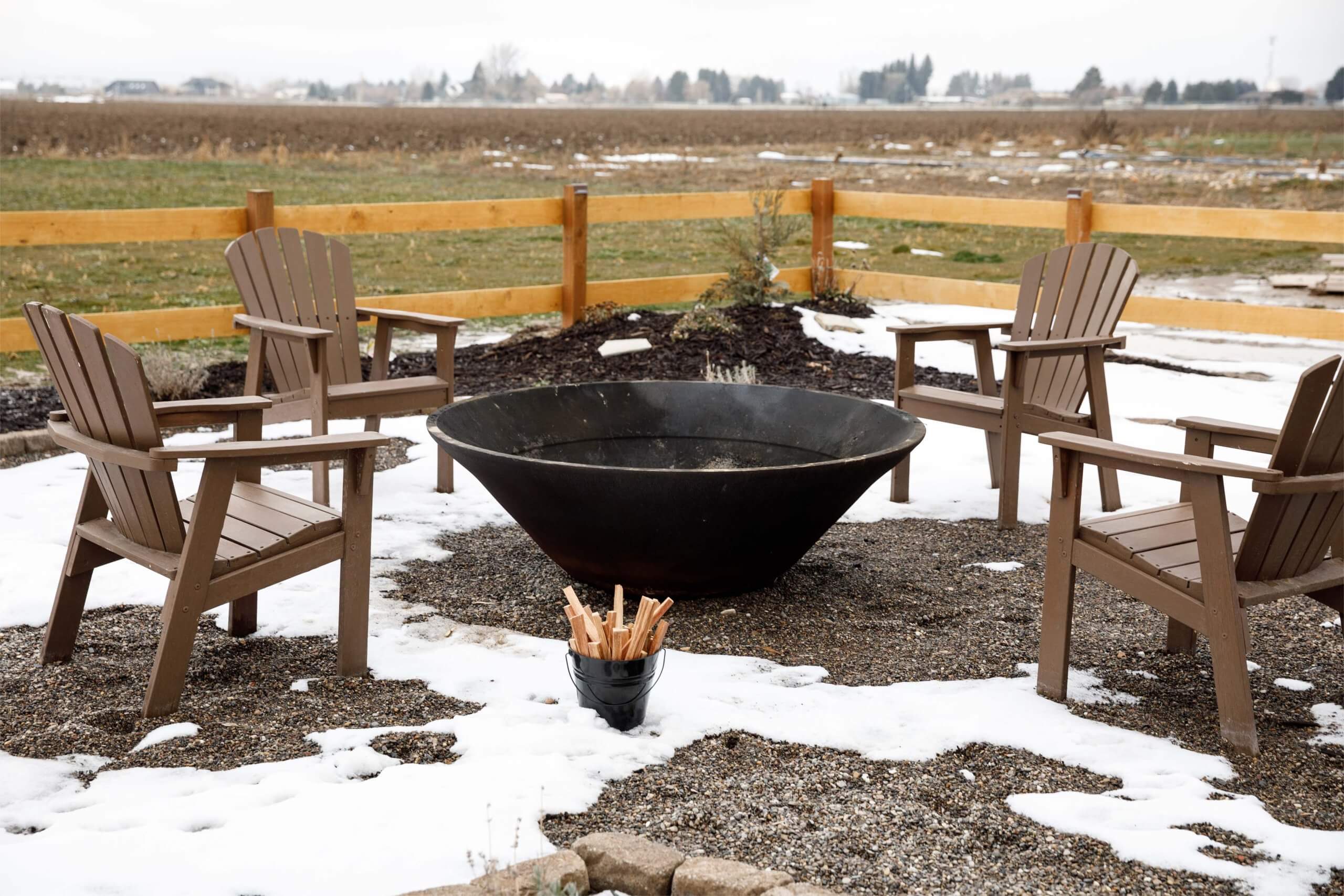 Fire Pit Outside the Flower Pot, Burley.