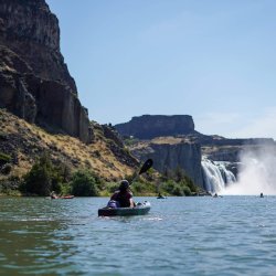 kayak below Shoshone Falls