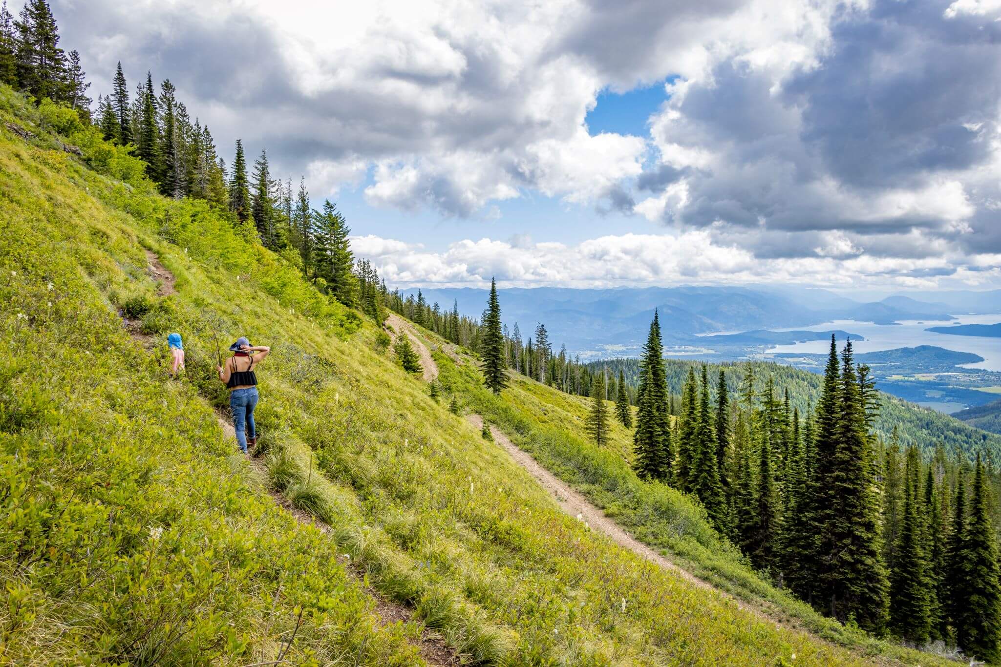 people hiking